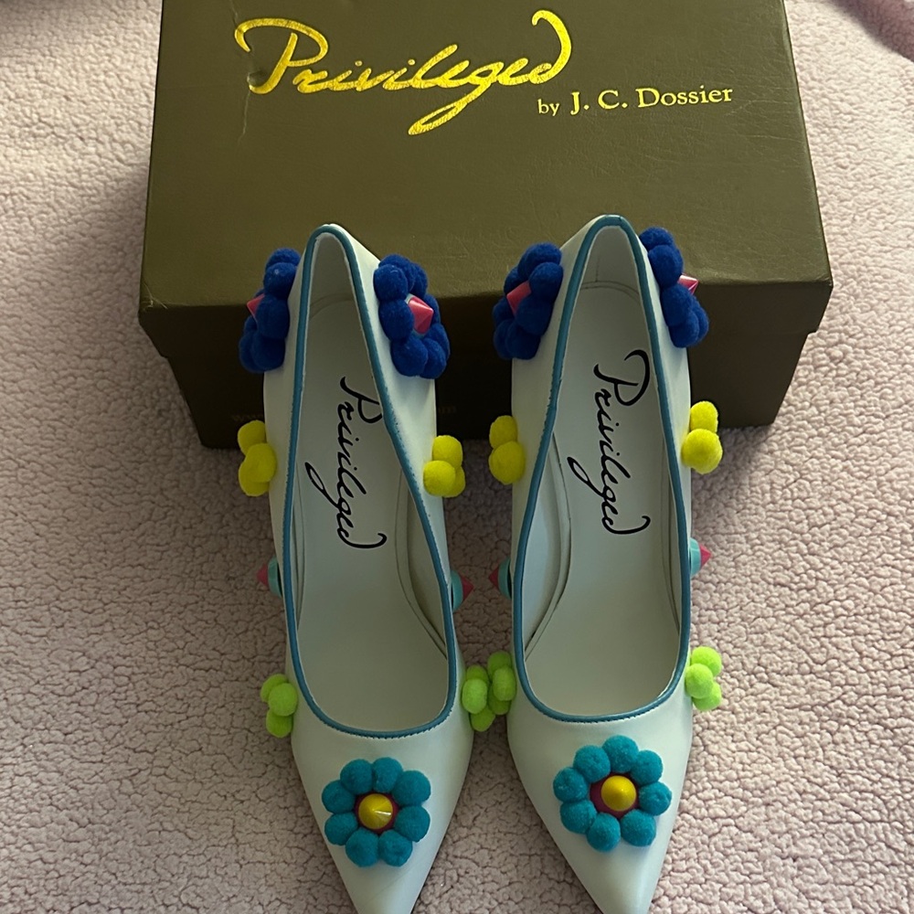 Privileged Florie Vibrant Floral Heels